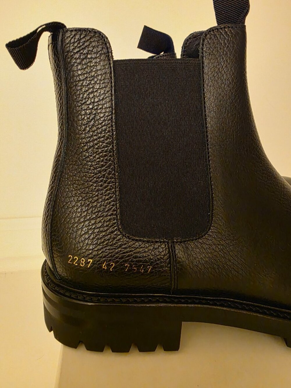 Black Common Project Winter Chelsea Boots